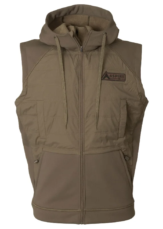 men's climbing vests-ASPIRE Collection™ Intensify HybridLyte Hooded Vest