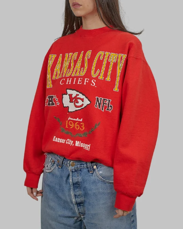 men's sun protection sweatshirts-(S) 90s Kansas City Chiefs