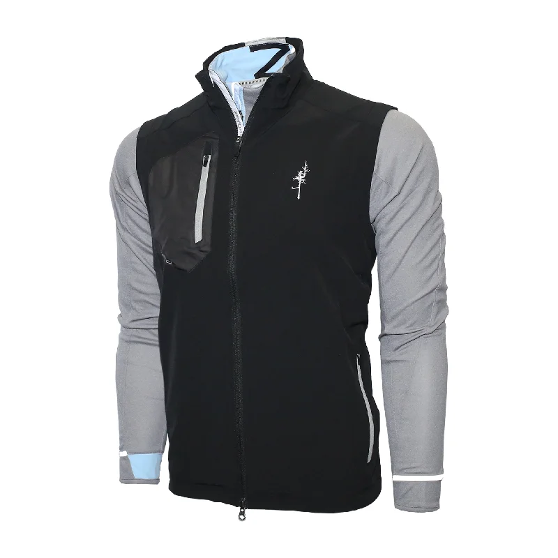 men's streetwear vests-Z700 - Full Zip Vest - Ghost Tree