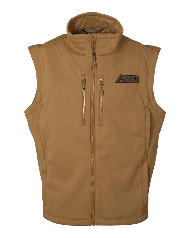 men's eco-friendly vests-ASPIRE Collection - Equip Softshell Mid-Layer Vest