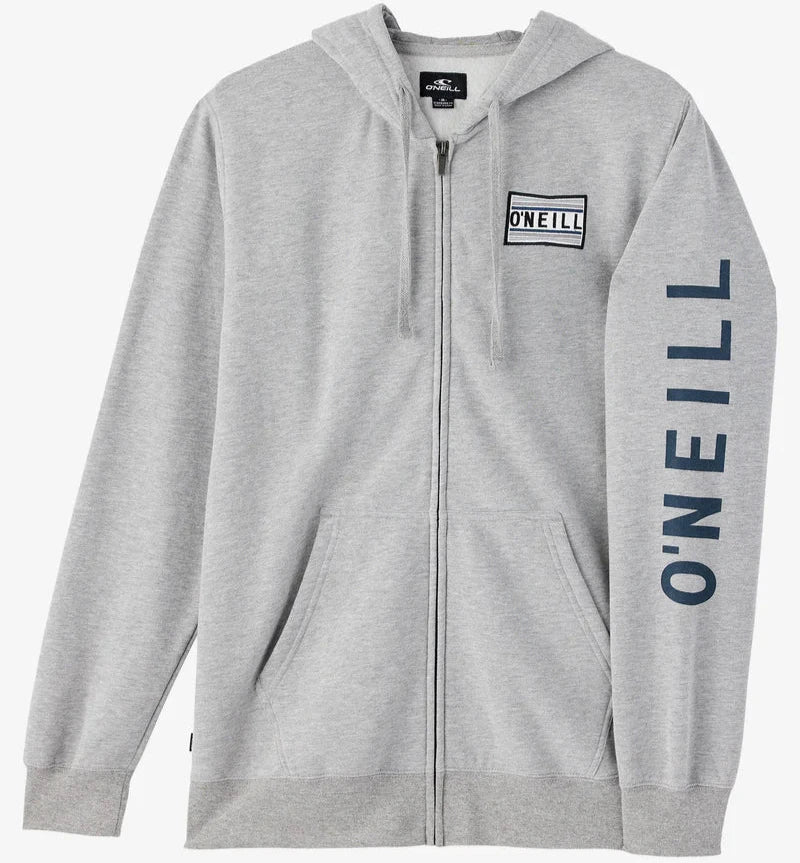 men's all-season hoodies-Oneill Fifty Two Zip Hoodie - Heather Grey