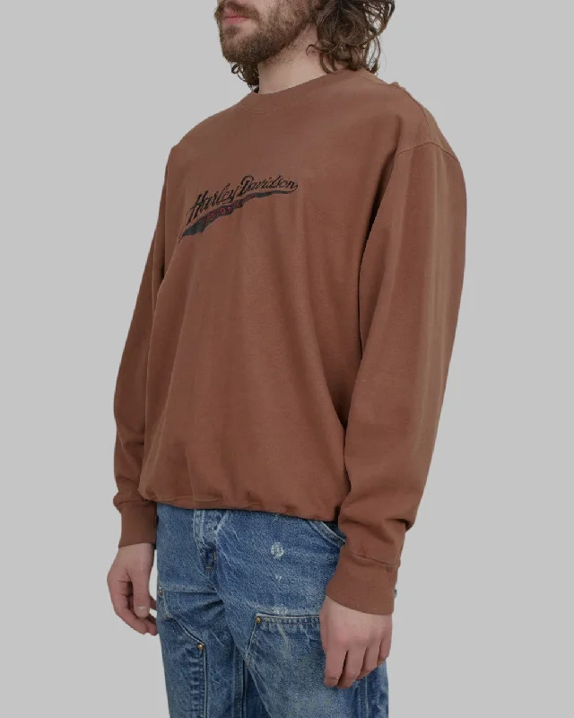 men's stylish fit sweatshirts-(L/XL) 00s Harley Davidson