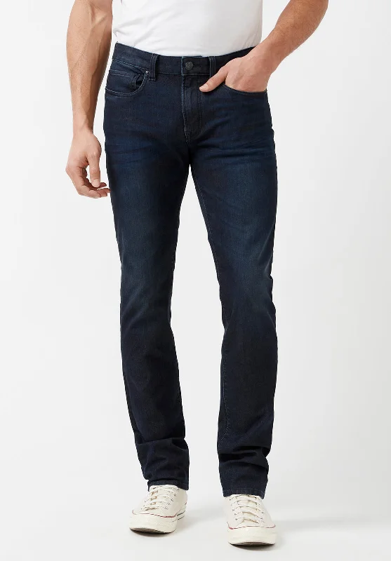 men's ankle pants-Slim Ash Men's Jeans in Dark Wash - BM22830