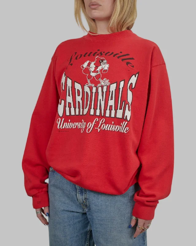 men's designer sweatshirts-(M/L) 90s Louisville Cardinals