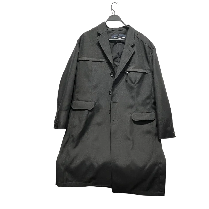 men's softshell coats-COMME des GARCONS HOMME/Trench Coat/M/Nylon/BLK/