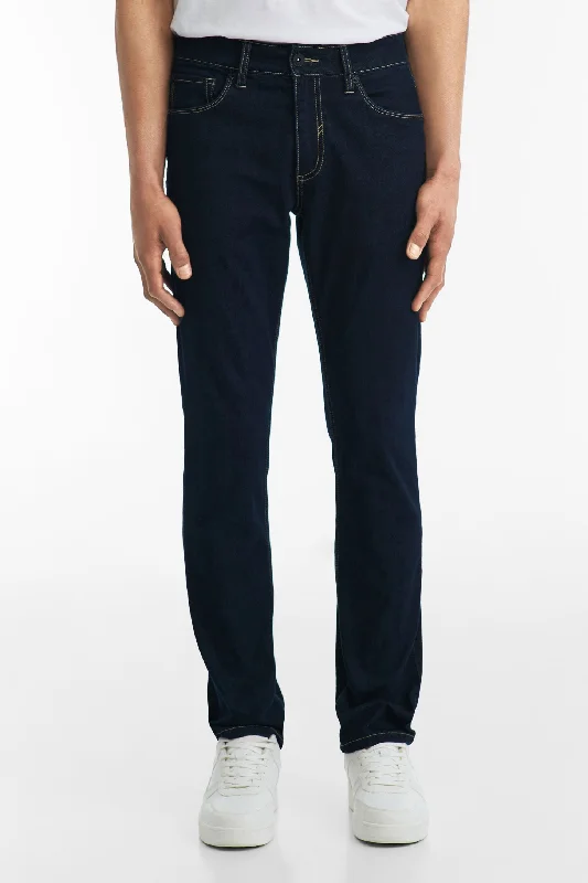 men's durable trousers-Jeans 5 poches coupe régulière 34'' - Homme