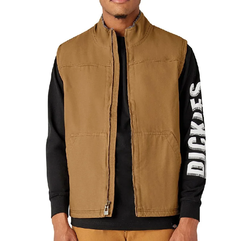 men's elegant vests-Men's Dickies Duck Sherpa Lined Vest