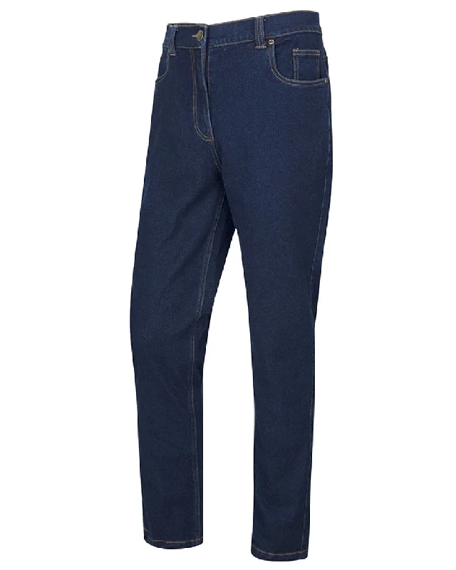 men's waterproof pants-Hoggs of Fife Clyde Comfort Denim Jeans