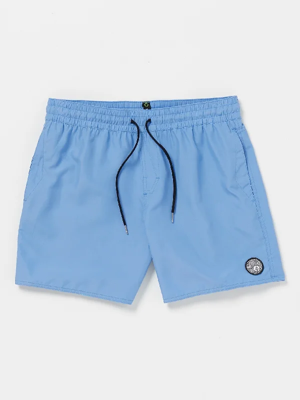 men's yoga shorts-Lido Solid Trunks - Blue Bird