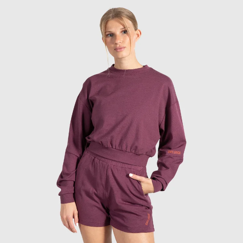 men's chic sweatshirts-Crop Sweatshirt Althea