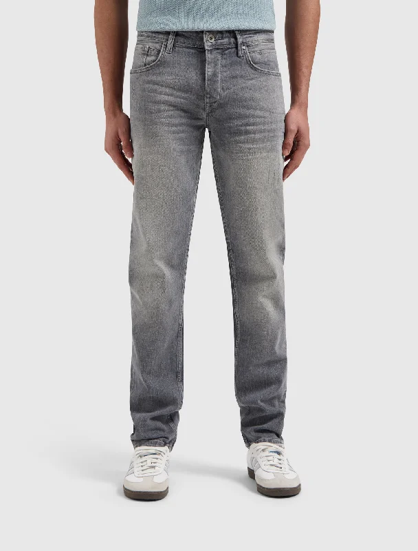 men's pajama trousers-The Ryan Slim Fit Jeans | Denim Mid Grey