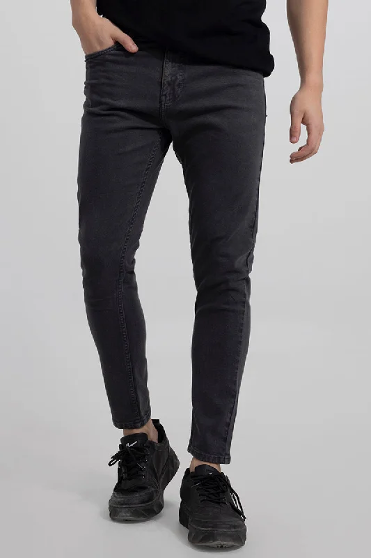 men's cycling pants-Urban Ash Black Skinny Jeans