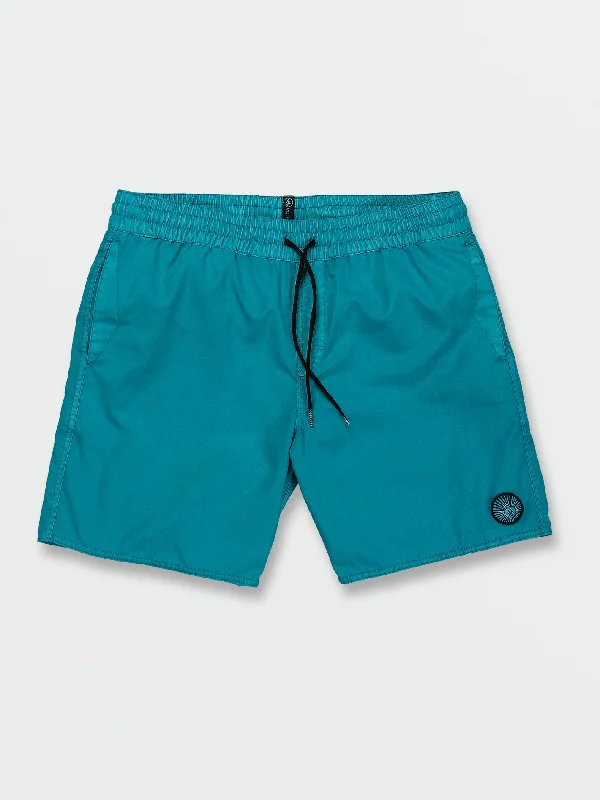 men's best selling shorts-Center Elastic Waist Trunks - Electric Blue