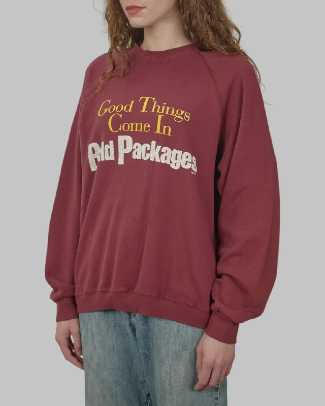 men's sports sweatshirts-(M/L) 80s Good Things Come in Bald Packages