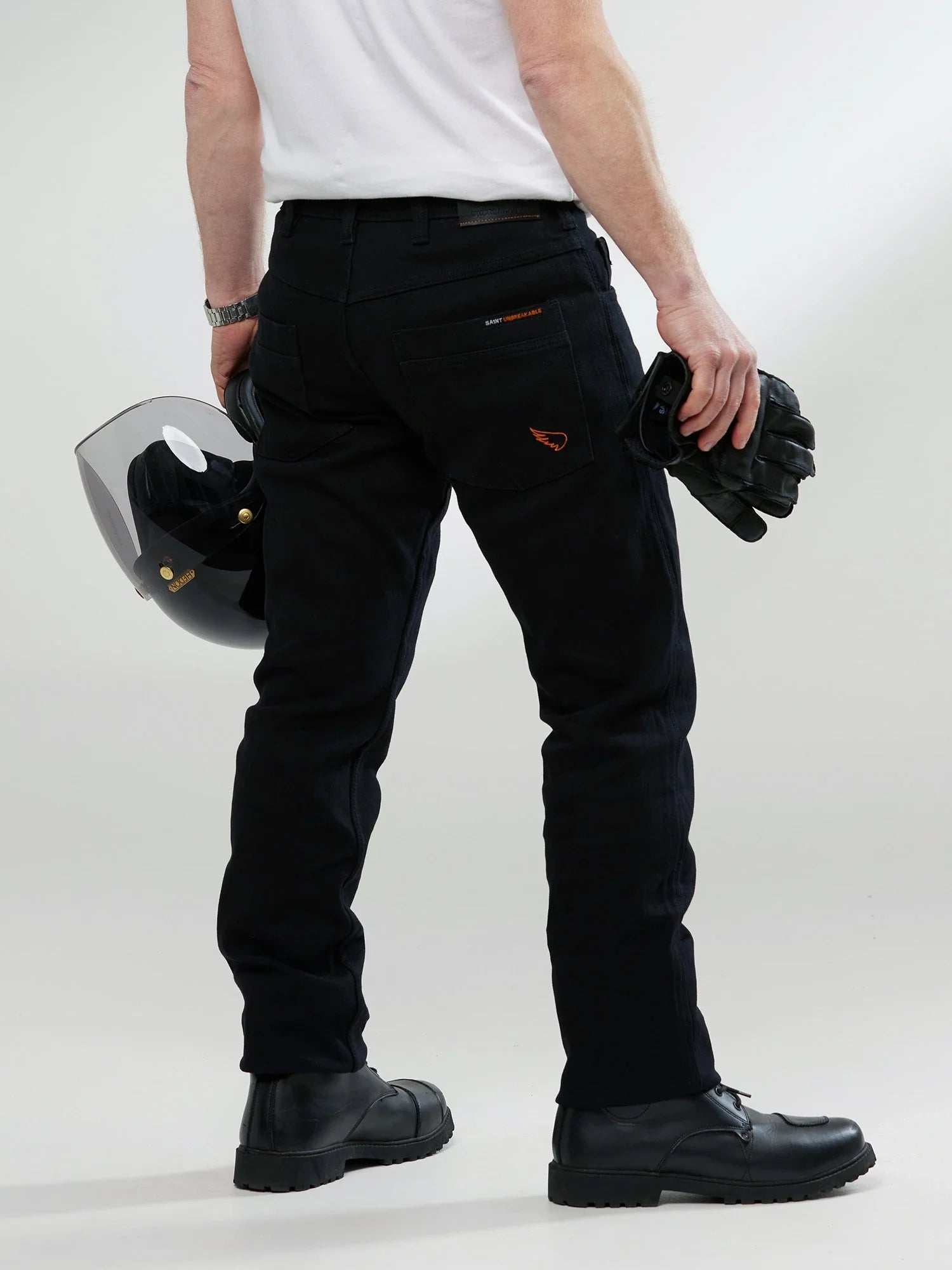 men's golf pants-Unbreakable Straight Jeans (armour pockets)