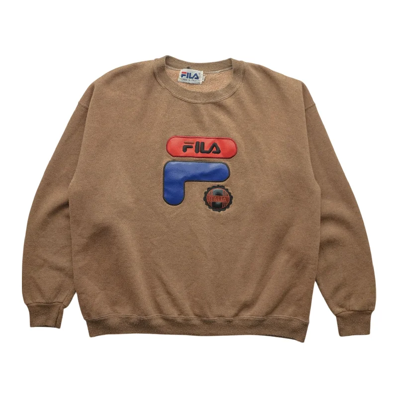 men's outdoor sweatshirts-(L) 90s Fila