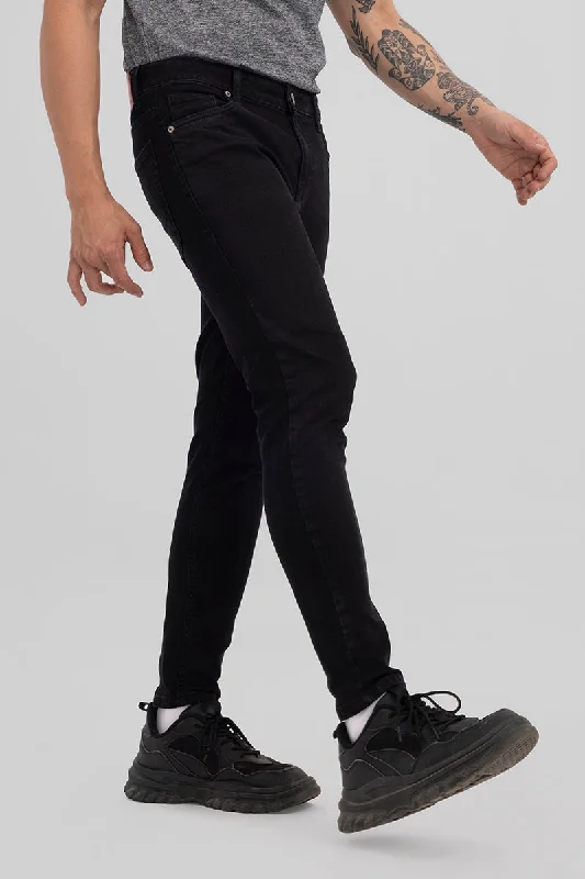 men's eco-friendly pants-Ricky Black Skinny Jeans