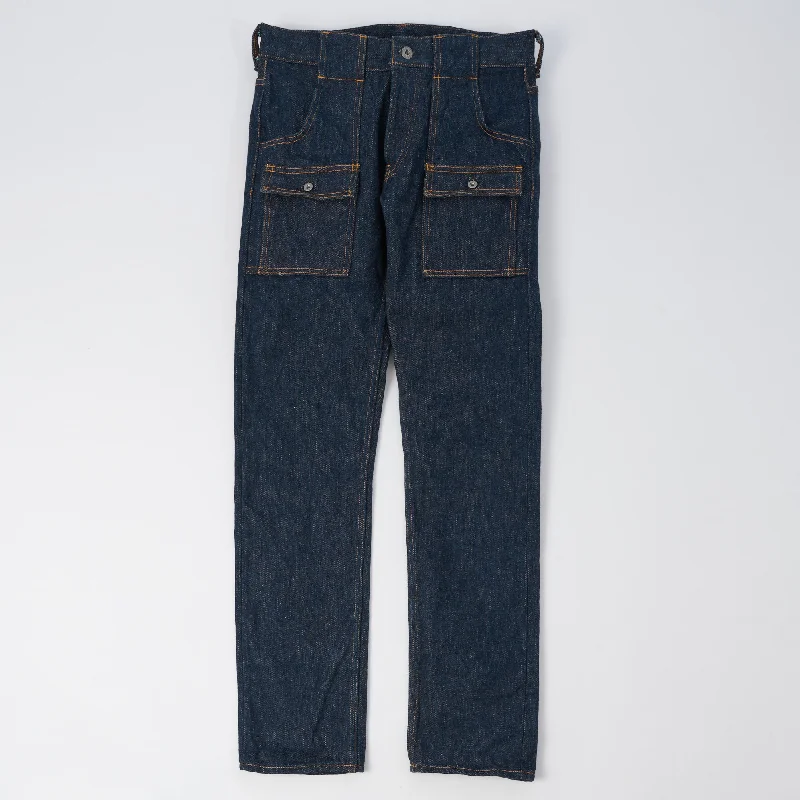 men's evening pants-ONI 107ZR 20oz 'Secret Denim' Regular Tapered Bush Pant - One Wash