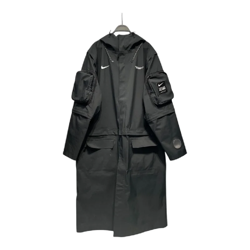 men's button-up coats-UNDERCOVER/NIKE/Trench Coat/L/Gore-Tex/BLK/