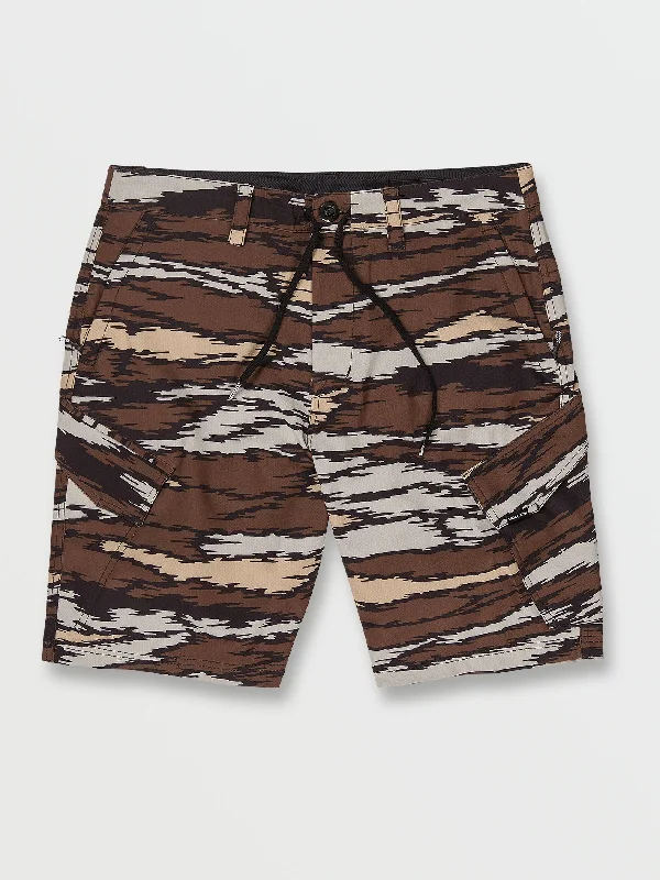 men's weekend shorts-Country Days Hybrid Shorts - Bark Brown