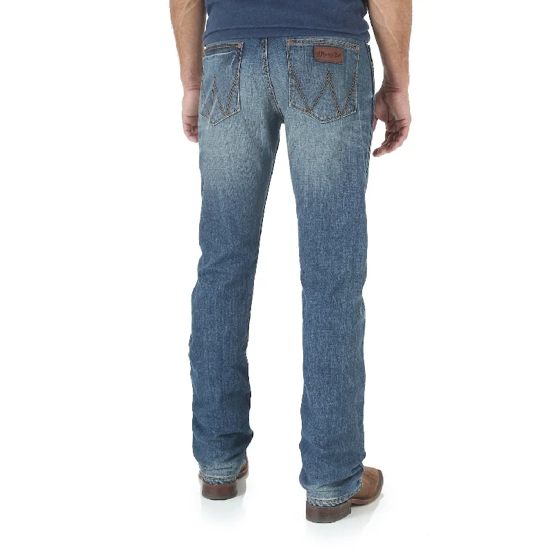 men's classic trousers-Wrangler Men's Retro Slim Straight Jean 34" Leg - Cottonwood