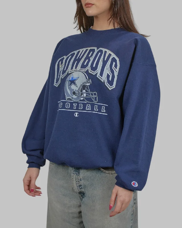 men's solid color sweatshirts-(M/L) 90s Dallas Cowboys