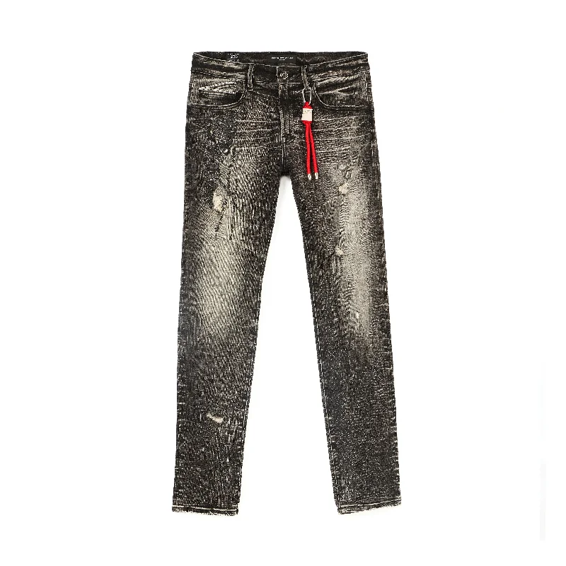 men's solid color pants-Cult's Rocker Slim 602 Jeans in Caviar