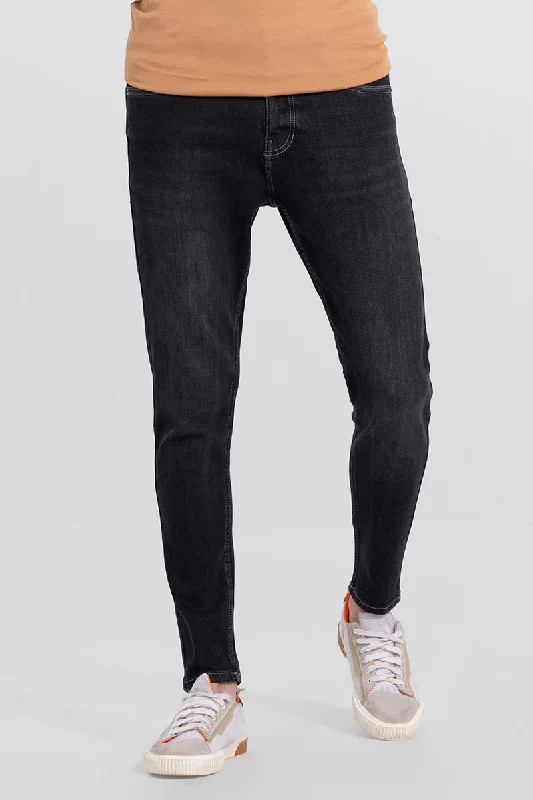 men's wool trousers-Zack Ash Black Skinny Jeans