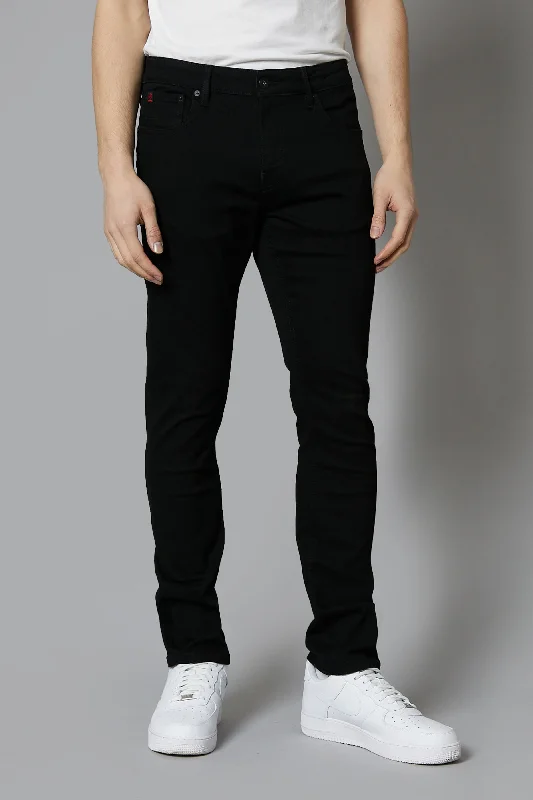 men's slim fit pants-Dakota Slim Fit Jeans In Deep Black