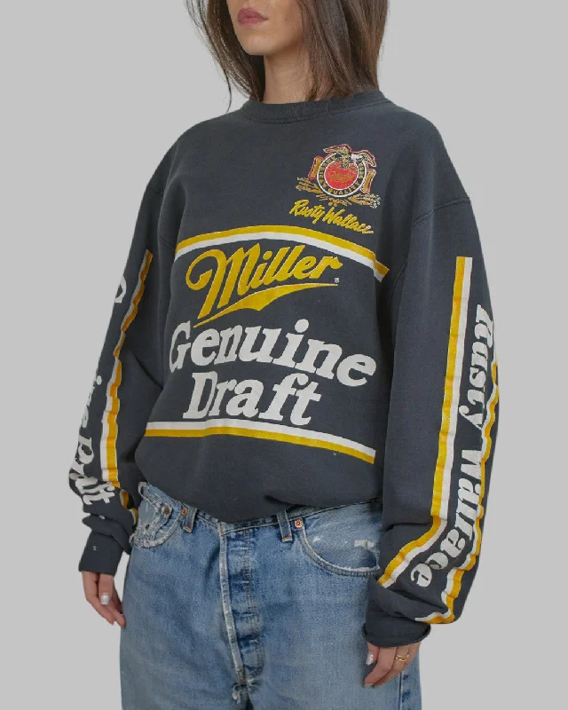 men's functional sweatshirts-(M/L) 90s Miller Genuine Draft