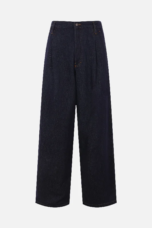 men's tapered pants-Penning wide-leg jeans in denim