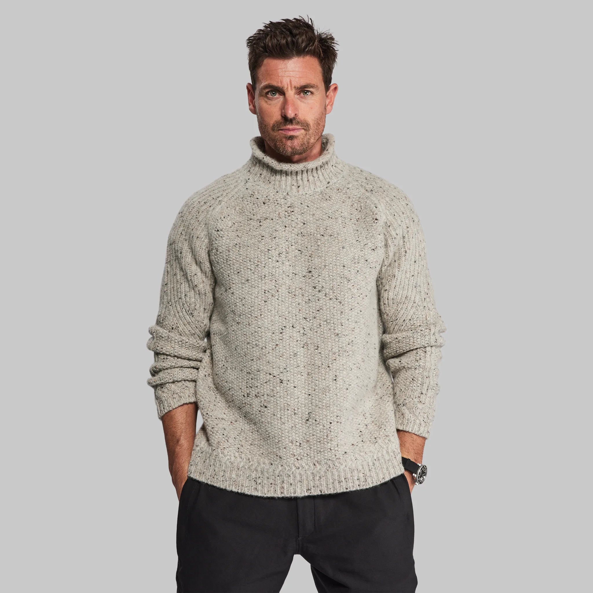 men's spring sweaters-Antarctic Sweater. Grey edition