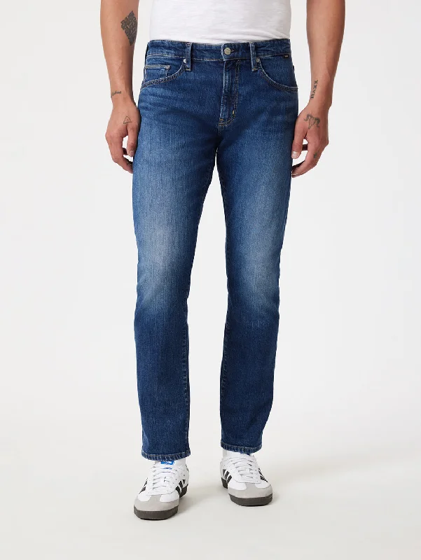 men's versatile pants-Marcus Slim Straight Jean - Mid Brushed Selvedge