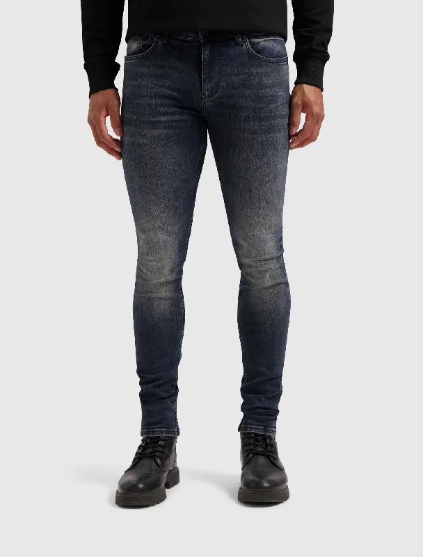 men's eco-friendly pants-The Jone Skinny Fit Jeans | Denim Blue Grey