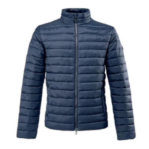 men's classic jackets-Equiline Men's Eqode Padded Jacket Navy