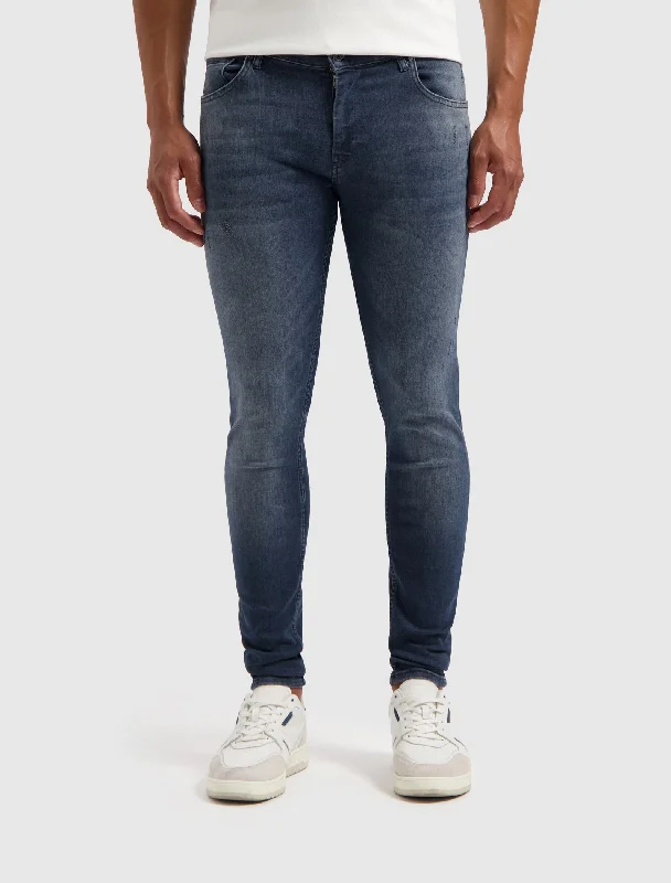 men's activewear pants-The Dylan Super Skinny Jeans | Denim Dark Blue