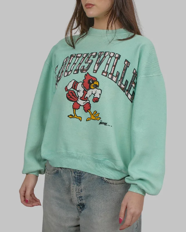 men's vibrant sweatshirts-(S) 90s Louisville Cardinals