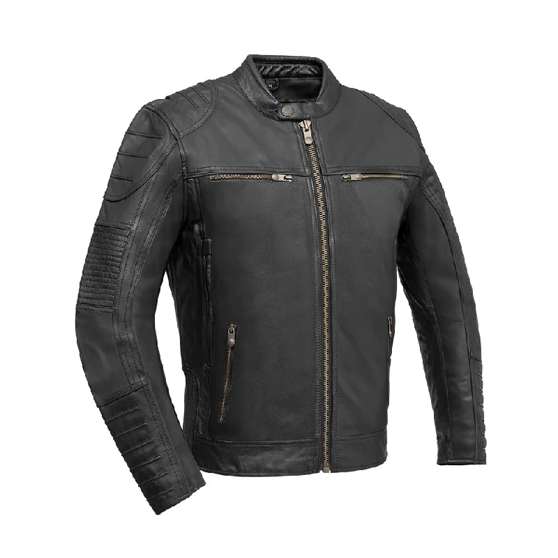 men's sun protection jackets-Raptor Men's Motorcycle Leather Jacket