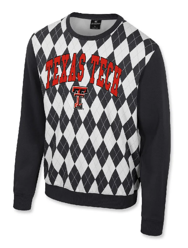 men's outdoor sweatshirts-Texas Tech Arena "The Dealio" Crew Sweatshirt