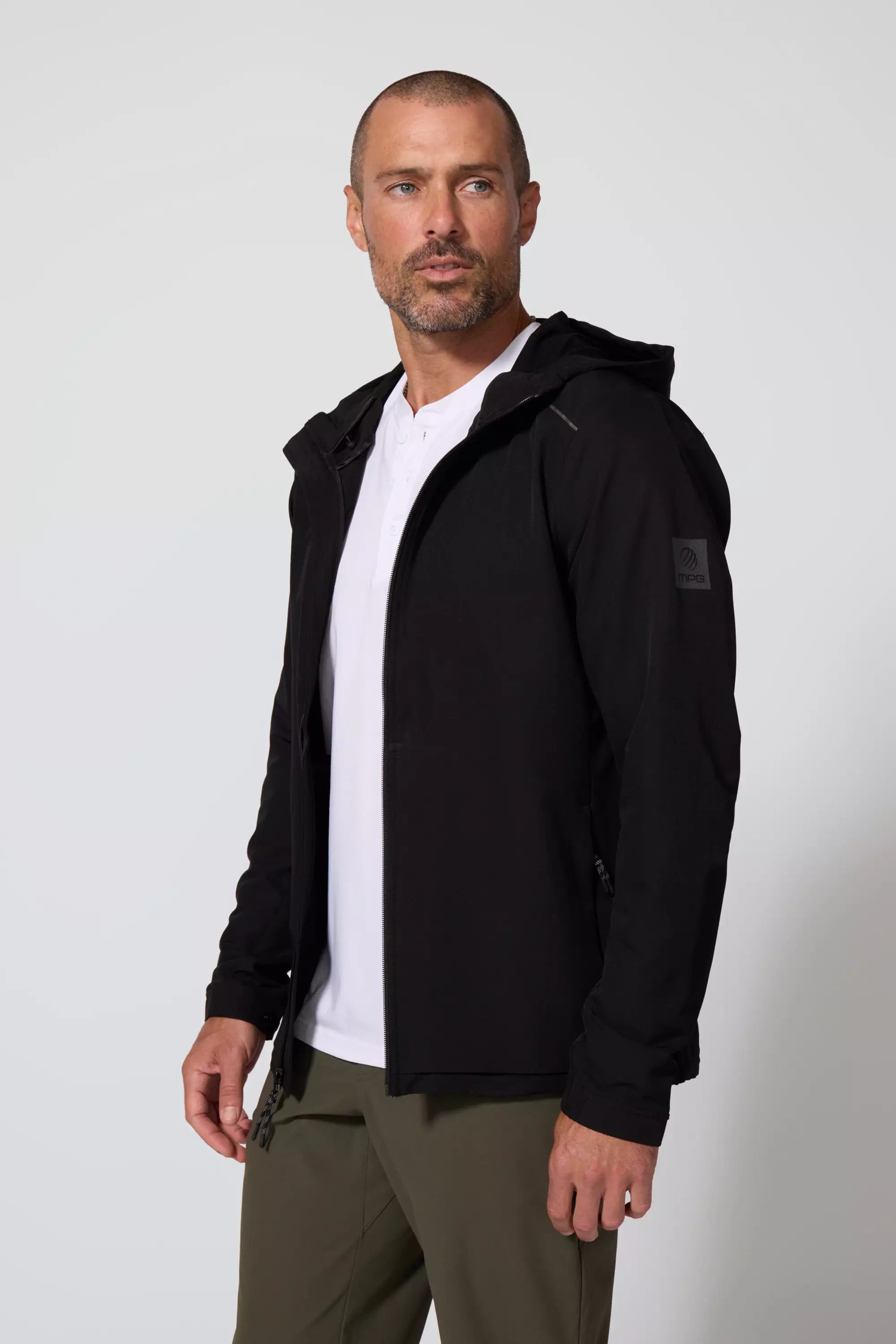 men's urban jackets-Packable Jacket - Black