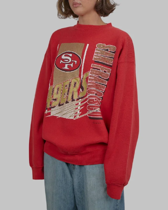 men's summer sweatshirts-(L) 90s San Francisco 49ers