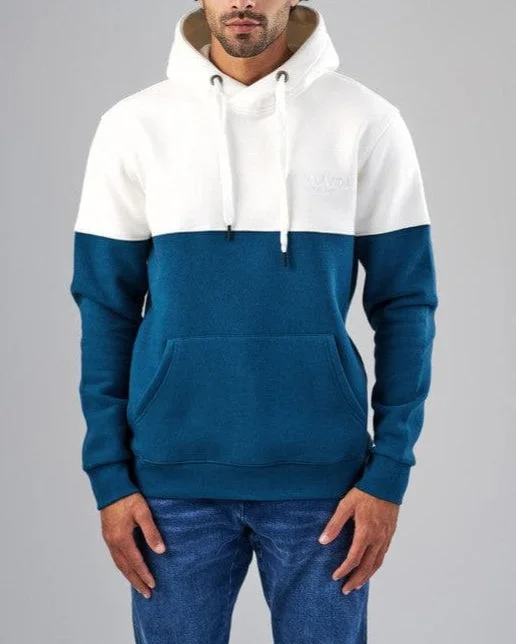 men's thermal sweatshirts-TWO-TONE HOODIE  -GINZARY