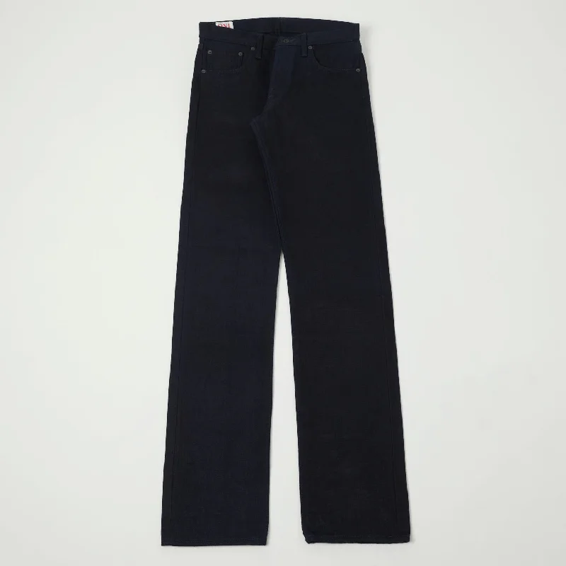 men's outdoor trousers-ONI 552 Double Indigo 17oz Slim Straight Jean - Raw