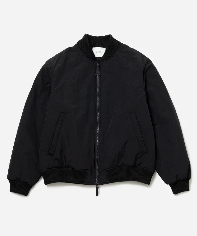 men's fleece jackets-Padded Zip Blouson