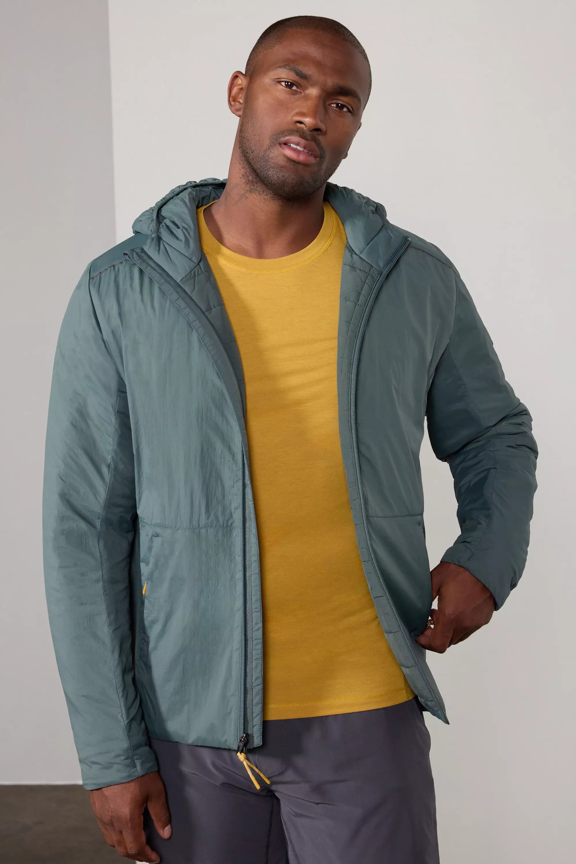 men's versatile jackets-Insulated Tech Jacket - Bay Leaf