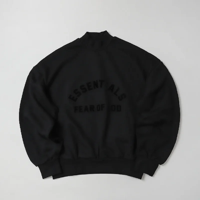 men's party sweatshirts-Fear Of God Essentials Logo Crewneck Sweater [192SP232040F]