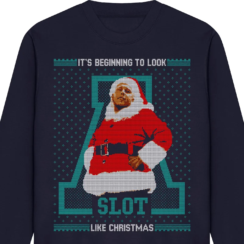 men's pullover sweatshirts-A Slot Like Christmas Sweatshirt