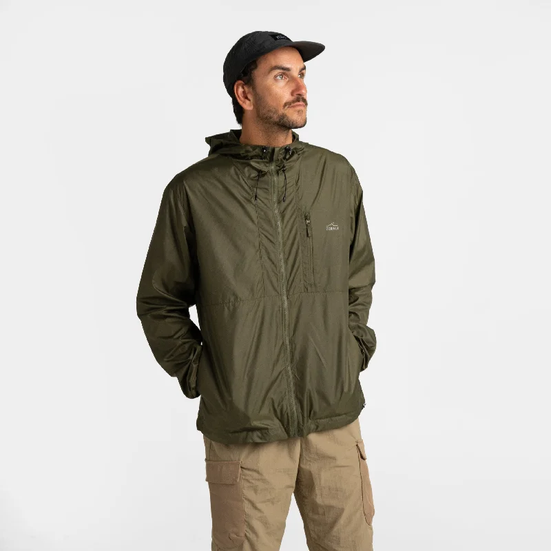 men's high-quality jackets-Mens Gust-X Windbreaker Olive