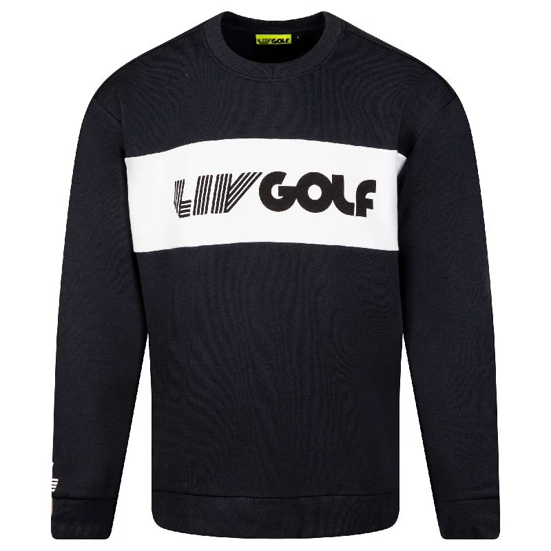 men's urban sweatshirts-LIV Golf | Men's Sport Crew