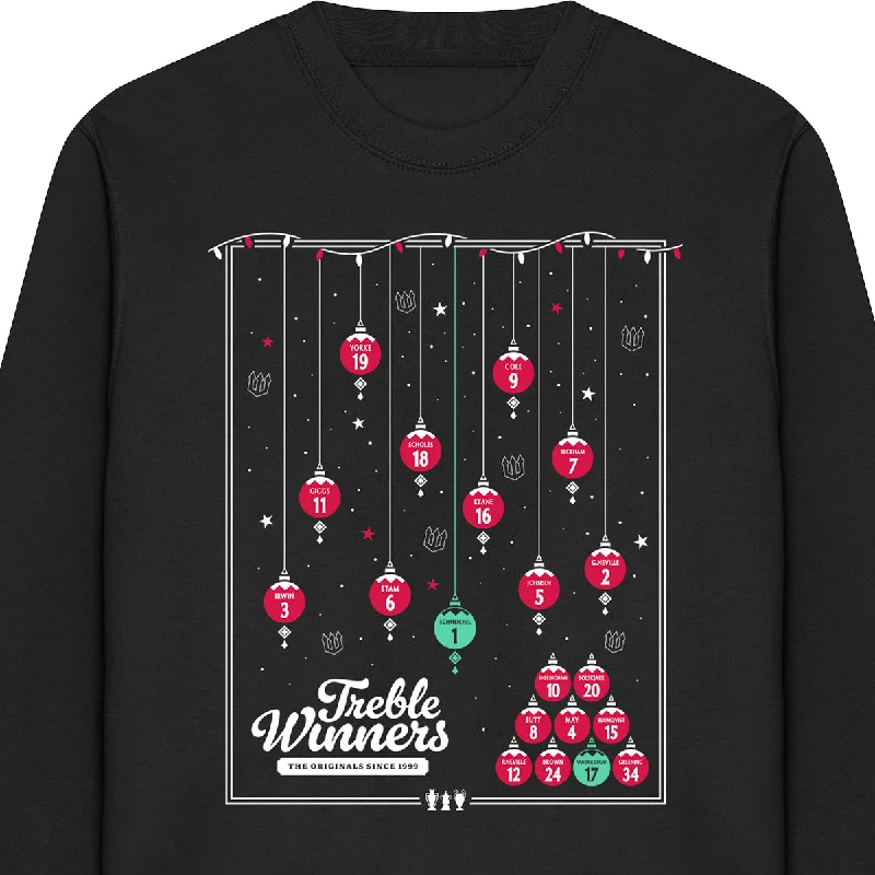 men's water-resistant sweatshirts-Treble Winners Xmas Sweatshirt